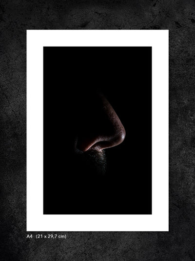 Fotokonst från PWMFoto visar foto ur kollektionen "My Body is a Work of Art" med titeln ”Nose” / Photo Art by PWMFoto shows photo from the collection "My Body is a Work of Art" called ”Nose”