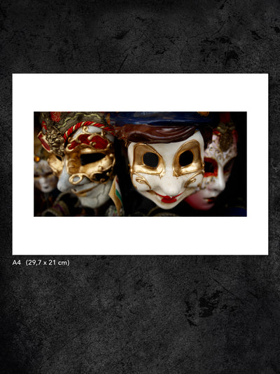 Fotokonst från PWMFoto föreställande Venice Masks / Photo Art by PWMFoto named Venice Masks