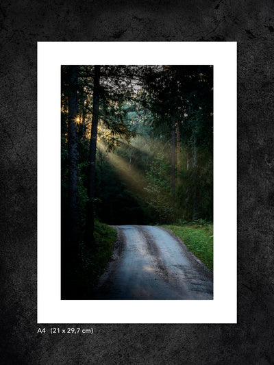 Fotokonst från PWMFoto med titeln ”Follow the road” / Photo Art by PWMFoto called ”Follow the road”